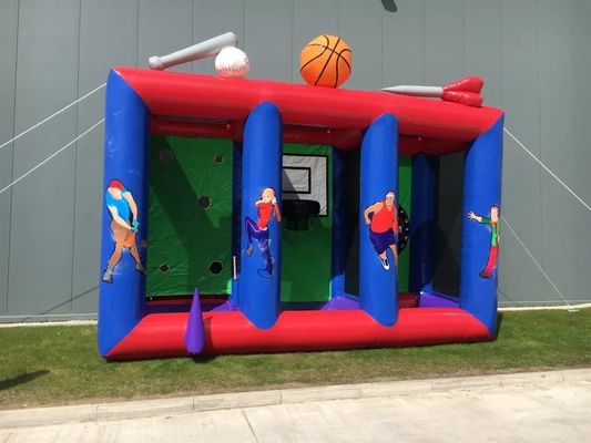Opblaasbare carnavalspeelgoed Outdoor interactieve spelletjes met CE-blazer en reparatie-accessoires