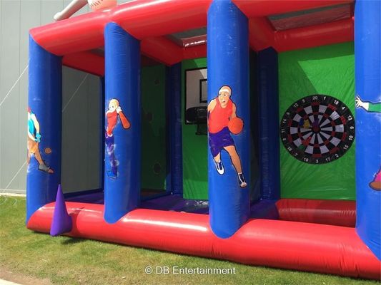 Opblaasbare carnavalspeelgoed Outdoor interactieve spelletjes met CE-blazer en reparatie-accessoires