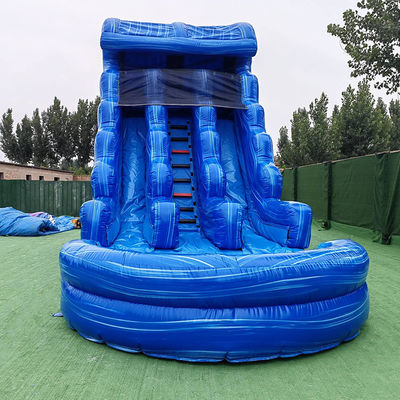 Waterpark opblaasbare PVC Double Slip N-glijbaan met zwembad springende achtertuin waterglijbaan