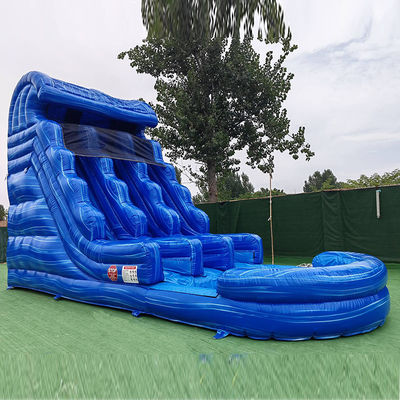 Waterpark opblaasbare PVC Double Slip N-glijbaan met zwembad springende achtertuin waterglijbaan