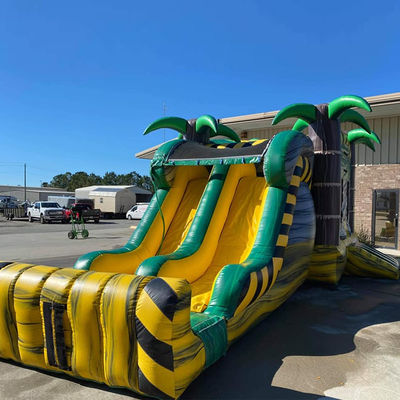 Giftige tropische palmboom Bouncy Castle Combo Ideaal voor binnen- en buitenvermaak