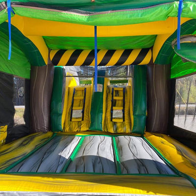 Giftige tropische palmboom Bouncy Castle Combo Ideaal voor binnen- en buitenvermaak