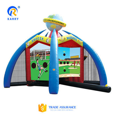 Unisex PORTABLE opblaasbare carnaval 5-in-1 spel voetbal/basketbal interactieve sport