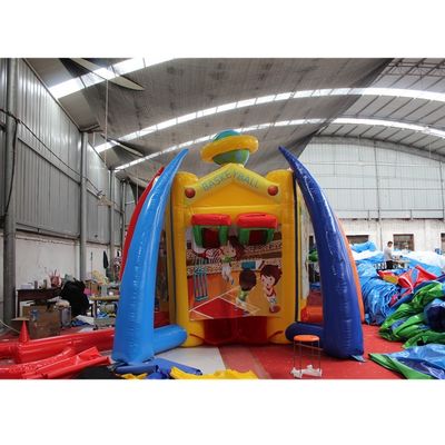 Unisex PORTABLE opblaasbare carnaval 5-in-1 spel voetbal/basketbal interactieve sport