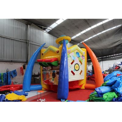 Unisex PORTABLE opblaasbare carnaval 5-in-1 spel voetbal/basketbal interactieve sport