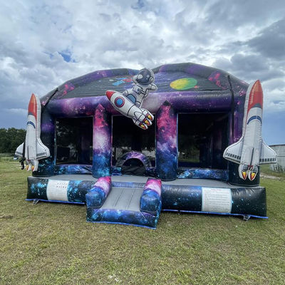 Blower Pretty Good Kids Party Astronaut Kasteel Ruimteschip Opblaasbaar Bounce House