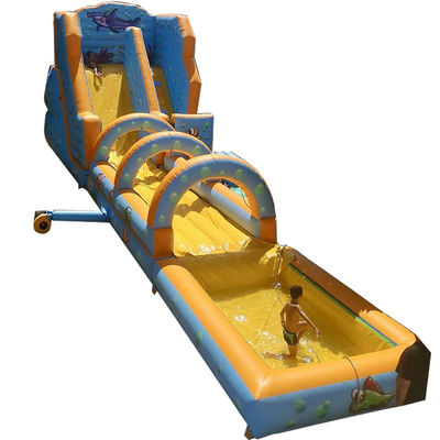 Ervaar de spanning met het thema Onderwaterwereld opblaasbare waterpark en glijbaan