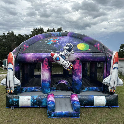 Blower Pretty Good Kids Party Astronaut Kasteel Ruimteschip Opblaasbaar Bounce House