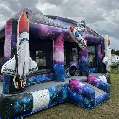 Blower Pretty Good Kids Party Astronaut Kasteel Ruimteschip Opblaasbaar Bounce House