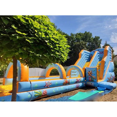 Ervaar de spanning met het thema Onderwaterwereld opblaasbare waterpark en glijbaan