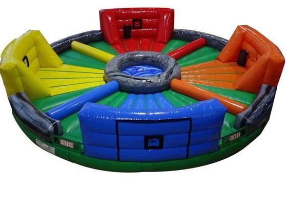Laat het plezier los met menselijke bungee running en hongerige nijlpaarden chow down opblaasbaar spel