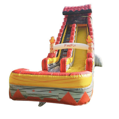 CE/EN71/EN14960 Gecertificeerd waterbouncehuis glijbaan met zwembad en achtertuin speeltuin