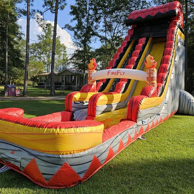 CE/EN71/EN14960 Gecertificeerd waterbouncehuis glijbaan met zwembad en achtertuin speeltuin