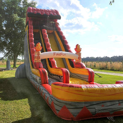 CE/EN71/EN14960 Gecertificeerd waterbouncehuis glijbaan met zwembad en achtertuin speeltuin