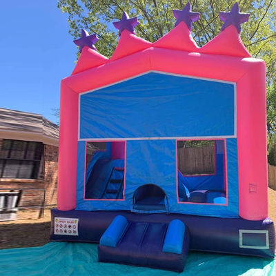 Grote draagbare 0,55 mm PVC vinyl zeilplank Buiten- of binnenopblaasbare combinatie springkasteel