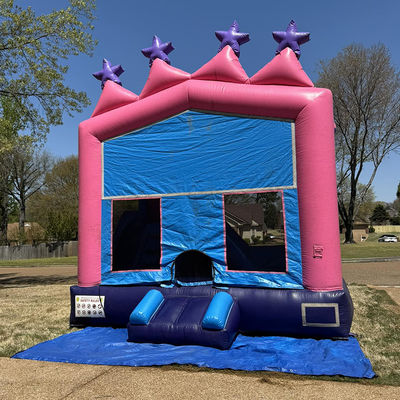 Grote draagbare 0,55 mm PVC vinyl zeilplank Buiten- of binnenopblaasbare combinatie springkasteel