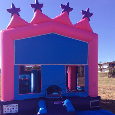 Grote draagbare 0,55 mm PVC vinyl zeilplank Buiten- of binnenopblaasbare combinatie springkasteel