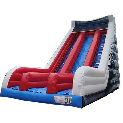Outdoor Entertainment Red Spiderman opblaasbare droog glijbaan met 2 ladders