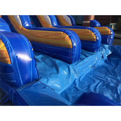 Persoonlijke maat Commerciële PVC waterglijbaan opblaasbaar met zwembad en afneembare ladder