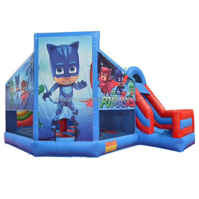 Cartoon Character Castle met Slide Combo Draagbare en aanpasbare afbeeldingen inbegrepen