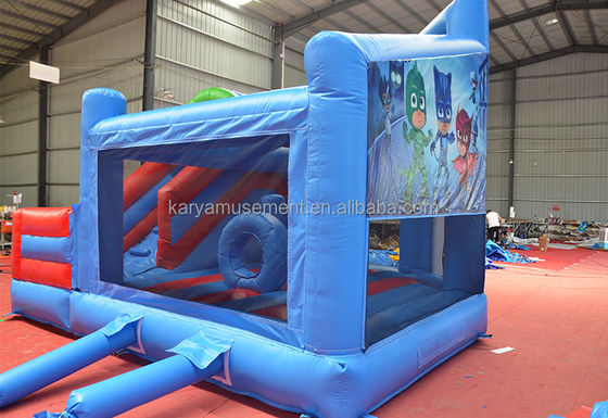 Cartoon Character Castle met Slide Combo Draagbare en aanpasbare afbeeldingen inbegrepen