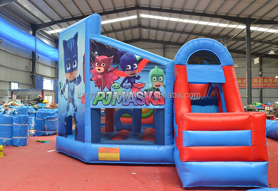 Cartoon Character Castle met Slide Combo Draagbare en aanpasbare afbeeldingen inbegrepen