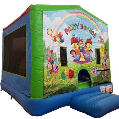 Unisex Kleine waterdichte pvc opblaasbare springkastel springhuis met glijbaan