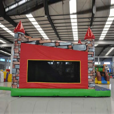 Blower Commerciële PVC Cartoon Animatie Opblaasbare Bouncer Huis met glijbaan