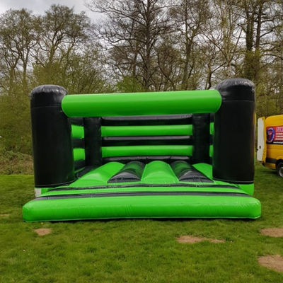 Blower inclusief opblaasbare trampoline voor kinderen kasteel gigantische en groene feestverhuur