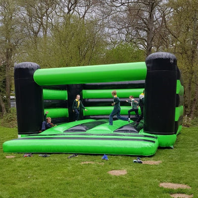 Blower inclusief opblaasbare trampoline voor kinderen kasteel gigantische en groene feestverhuur