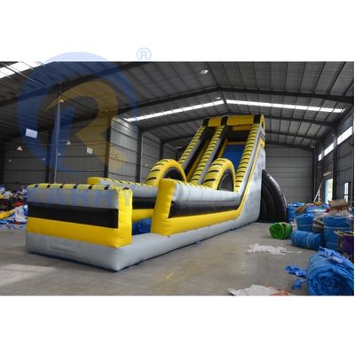 Commercieel opblaasbaar waterpark extra lange glijbaan en opblaasbaar combinatie zwembad