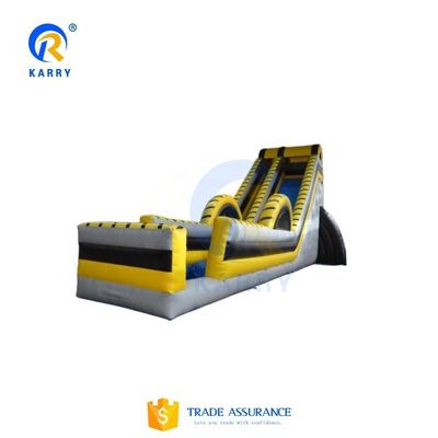 Commercieel opblaasbaar waterpark extra lange glijbaan en opblaasbaar combinatie zwembad