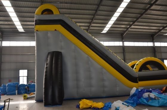 Commercieel opblaasbaar waterpark extra lange glijbaan en opblaasbaar combinatie zwembad