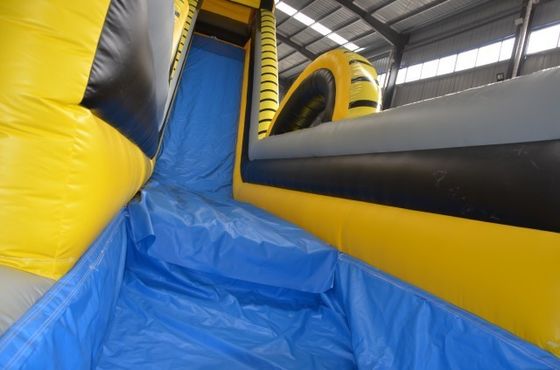 Commercieel opblaasbaar waterpark extra lange glijbaan en opblaasbaar combinatie zwembad