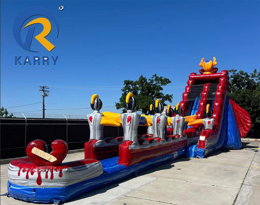 Opblaasbare glijbaan voor volwassenen met zwembad bounce house PVC duurzaam