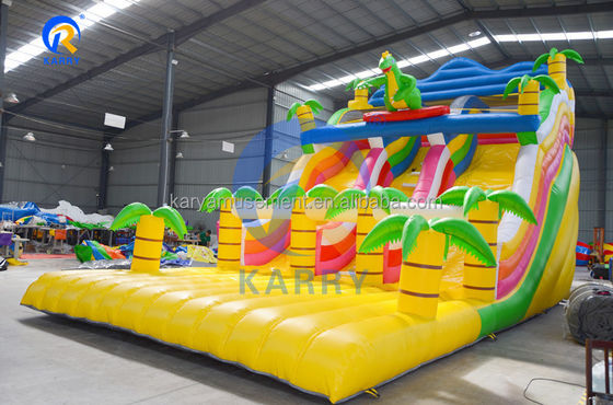 Unisex opblaasbare waterslide springhuis commercieel springhuis voor kinderen