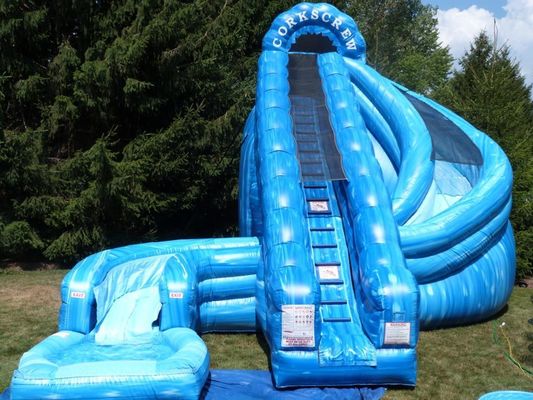 Maximale capaciteit 100-500 kg PVC opblaasbare waterglijbaan voor commerciële activiteiten voor kinderen