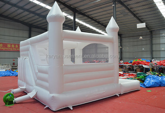 Nieuw gemaakt Moonwalk Huwelijk Trampoline Commercieel Witte Bouncy Castle voor feest evenementen