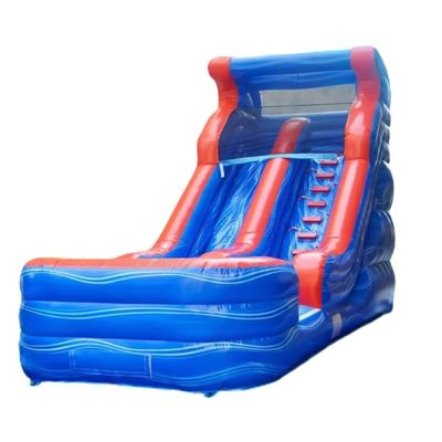 Buiten speelgoed voor kinderen opblaasbare waterslide met zwembad en digitaal drukwerk