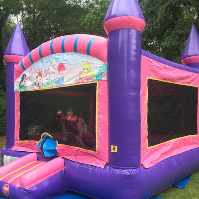 Kenmerken PORTABLE Prinsesfeest opblaasbaar springhuis springkasteel springkasteel