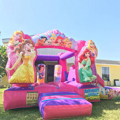 Kenmerken PORTABLE Prinsesfeest opblaasbaar springhuis springkasteel springkasteel