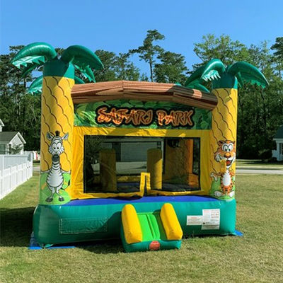 Party Huur Safari Park Theme PVC opblaasbaar springhuis voor Unisex klanten