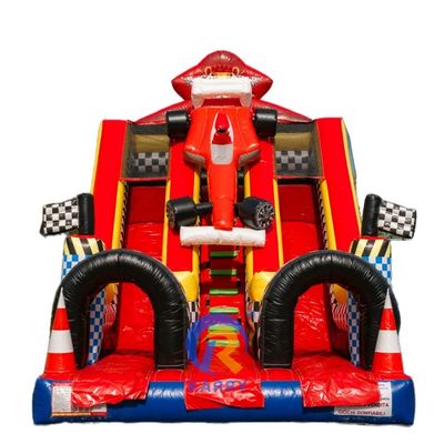 Digitaal drukken Commerciële opblaasbare tropische waterslide voor kinderen en volwassenen