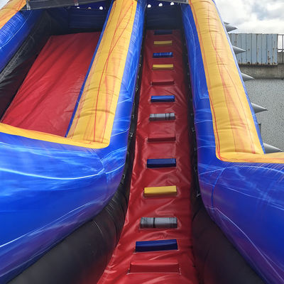 Grote commerciële springlucht waterglijbaan met zwembad Outdoor opblaasbaar feestgoed