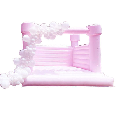 Logo Custom Logo Gedrukt Witte opblaasbare uitsmijter voor feest Moonwalk Bouncy Castle