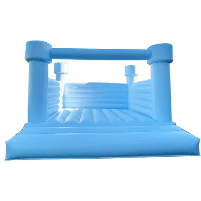 Logo Custom Logo Gedrukt Witte opblaasbare uitsmijter voor feest Moonwalk Bouncy Castle