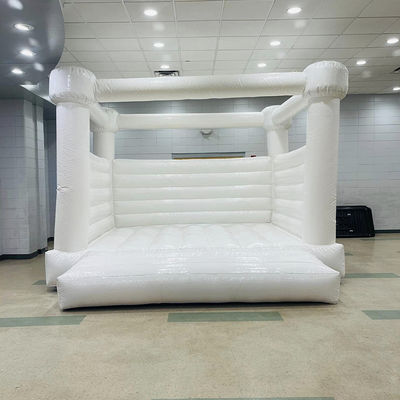 Persoonlijke grootte Witte Moonwalk opblaasbare uitsmijters voor PVC Bouncy Castle in pastelkleur