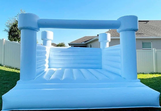 Persoonlijke grootte Witte Moonwalk opblaasbare uitsmijters voor PVC Bouncy Castle in pastelkleur