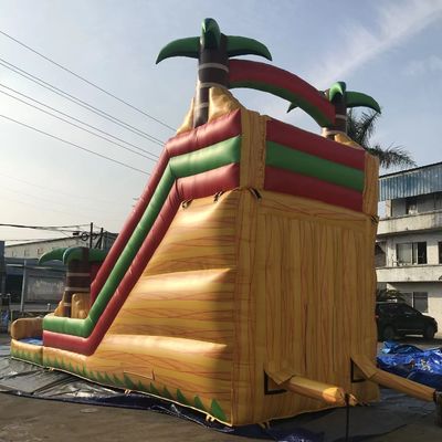 Buiten PVC opblaasbare waterglijbaan uitsmijter kasteel voor kinderen en volwassenen springhuis