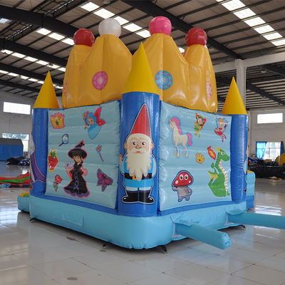 Prinses verjaardagsfeest opblaasbaar kasteel met glijbaan en 0,55 mm Plato PVC-doek